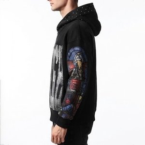Nouveau sweat-shirt à capuche surdimensionné pour homme avec imprimé intégral sur le devant, style streetwear, vêtement d'automne, coupe classique, tricoté en polyester - Product Image 4