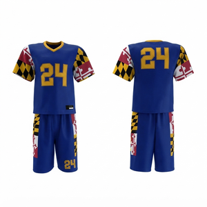 Uniforme d'équipe de lacrosse personnalisé de qualité supérieure pour hommes et femmes, maillot de sport sans manches et jupe assortie pour club, école, collège, compétition - Product Image 2