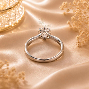 Anillo de Compromiso de Moissanita Redonda de 1 Quilate, Diseño Trenzado, Plata de Ley 925, Anillo de Promesa Nupcial para Mujer - Product Image 2