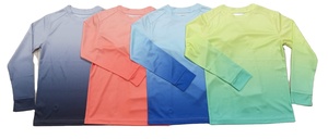 เสื้อตกปลาแขนยาวผ้าโพลีเอสเตอร์แห้งเร็วป้องกันแสงแดด UV เสื้อยืดกีฬาพิมพ์ซับลิเมชันกันน้ำ - Product Image 2