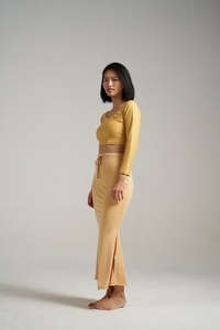 Women Polyester Fish Cut Saree Shapewear Petticoat Slim Fit Body Shaper Underskirt with Elastic Waist Tummy Control Party Wear - Product Image 2