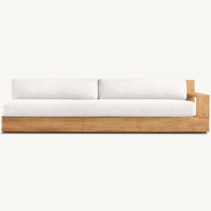 A <b>sofa</b> with a seating capacity of two people made of durable and good teak wood, suitable for indoor use in the <b>living</b> <b>room</b> - Product Image 4