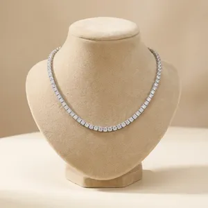 Collier classique pour femme en or plaqué, style hip-hop, avec diamant de laboratoire certifié IGI, chaîne fine, éclat quotidien, pierre intemporelle raffinée - Product Image 2