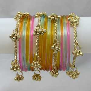 ชุดกำไลข้อมือแบบจุมกีของชาวแคชเมียร์ สำหรับงานแต่งงาน งานเลี้ยง ราคาขายส่งพรีเมียม สำหรับผู้หญิง สินค้าหรูหรา กำไลข้อมือแบบชูรียานของชาวแคชเมียร์ - Product Image 2