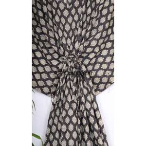 Indian Handmade Vintage 100% Cotton Long <b>Beach</b> maxi <b>Kaftan</b> <b>Dress</b> One Size Caftan Free Size <b>Kaftan</b> Gift For Her - Product Image 6