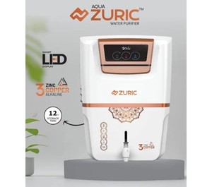 Purificador de agua alcalina AQUA ZURIC RO con cobre y zinc, pantalla digital, tanque de almacenamiento de 12 litros, tecnología de cobre y zinc alcalina, grado alimenticio. - Product Image 4
