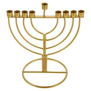 Menorá para la Mesa, Decorativa, para la Adoración Judía, Templo Sincrona, Portavelas de Hanukkah con el Símbolo de la Estrella de David - Product Image 3