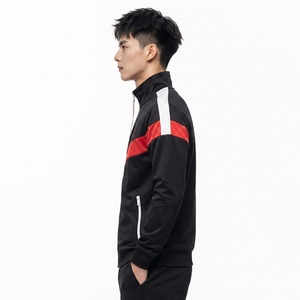 <b>Men</b> Performance <b>Track</b> <b>Jacket</b> Moisture Management Polyester Fabric Breathable Construction Lightweight Design Flexible Movement - Product Image 3