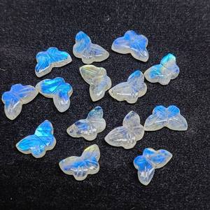 Piedra Preciosa de Piedra Lunar Arcoíris en Forma de Mariposa, Tallada a Mano, Piedra Natural para Joyería, Proveedor Mayorista BLUE CAVALLO Rajasthan - Product Image 6