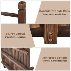 Ponte da Giardino in Legno di Abete 100% Naturale, Facile da Montare, 1,5 Metri, per Vialetti in Ghiaia, Fattorie e Ornamenti da Giardino - Product Image 4