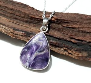 Collier pendentif en argent plaqué avec perle naturelle, serti à la main, forme poire, style bohème, certifié par une tierce partie, pour femme - Product Image 5