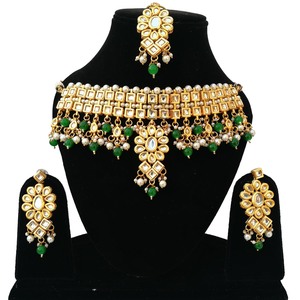 Vintage Style Zircon Flower Shape Alloy 24K Gold Plated Jewelry Set Necklace Earrings Headpiece White Wedding Anniversary - Product Image 1