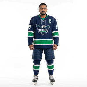 Jersey de Hockey sobre Hielo Personalizado al por Mayor, Fabricante de Sialkot, OEM B2B, Malla Pesada, Cuello en V, Talla XL para Hombre, Uniforme de Equipo con Nombre del Equipo - Product Image 1