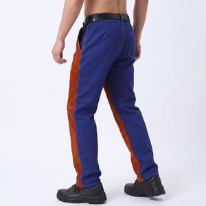 High Quality Flame Retardant Cow <b>Split</b> Leather Welding <b>Trouser</b> Level a Protection Regular Fit Heavy Industrial Safety 500C-1000C - Product Image 5