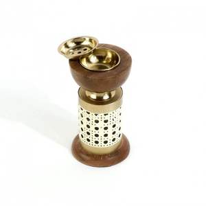 Modern Raw Design Hand-Made Sandalwood Incense Burner With Brass Base Aromatic <b>Diffuser</b> For Home Decor All-Season Incense Burner - Product Image 6