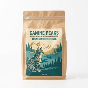 Base Cuadrada Personalizada para Bolsas de Alimento para Mascotas con Estructura Laminada PET/PA/AL/CPP y Cierre Superior con Cremallera para Marcas Premium de Alimento para Mascotas - Product Image 2