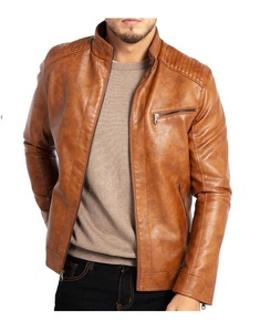 Men's High Fashion Hooded Cow Skin <b>Leather</b> Jacket Long Sleeves Custom Logo Canvas Fabric Stylish Pocket Decoration Dress Wind - Product Image 1