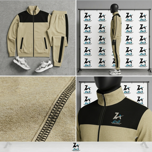 Men's Full Sleeve Tracksuit Solid Color Zipper Closure Side Pockets Sweatsuits Breathable Sporty Autumn Wear Tracksuit - Product Image 4