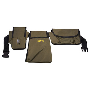 Cinturón de Herramientas SONO J99B, Bolsa de Cintura Verde Oliva, Organizador de Trabajo Multibolsillos con Correas Ajustables para Uso Industrial y Bricolaje - Product Image 1