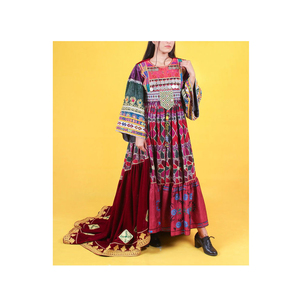 Robes ethniques tribales Banjara vintage Kutchi uniques, style afghan pour femmes, de bonne qualité, design tendance, robe afghane pour femmes - Product Image 1