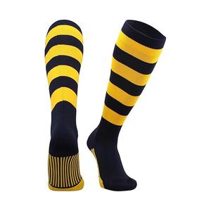 Top Good Quality Custom Design Knitted Spandex/<b>Polyester</b> Breathable Anti-Slip Quick Dry Baseball <b>Socks</b> with Custom Colors & Logo - Product Image 1