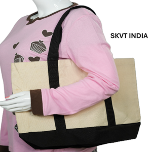 Sac fourre-tout en toile 100% coton, écologique, multi-usages, robuste, pour les courses, la plage, les achats, logo personnalisé, recyclé, de qualité supérieure - Product Image 5