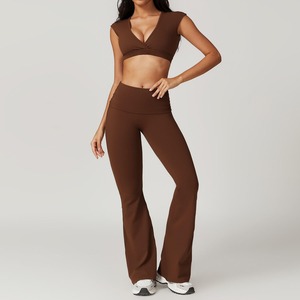 Sujetador Deportivo Ligero para Mujer, con Logotipo Personalizado, Ropa Deportiva, Ropa de Yoga, Conjunto de Leggings y Sujetador Deportivo para Gimnasio y Yoga - Product Image 2