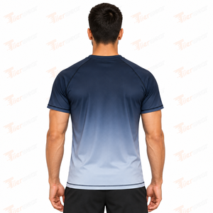 <b>Men</b> Surf <b>Swim</b> <b>T</b> <b>Shirt</b> Knitted Polyester Spandex UV Protection Quick Dry Stretch Breathable Regular Fit Short Sleeve Sublimation - Product Image 4