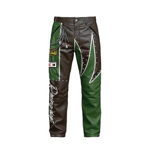 Combinaison de course en cuir pour moto, coupe-vent, imprimée, avec logo personnalisé - Équipement de protection pour piste pour hommes - Product Image 5