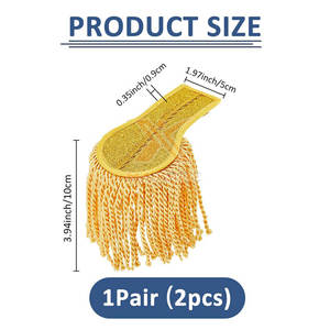 Epaulettes de Uniforme Ceremonial al por Mayor, Suministro Directo de Fábrica, Marca Privada, en Stock - Product Image 2