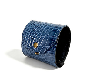 [Customised Logo] Castello Croco Embossed Genuine Leather Slim <b>Long</b> <b>Wallet</b> Button Closure Luxury <b>Wallet</b> <b>for</b> <b>Men</b> - Product Image 1