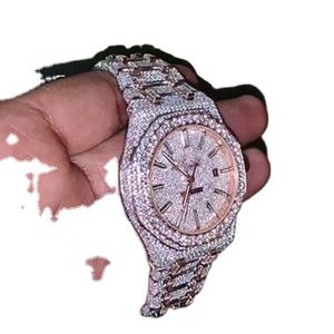Diamond Tester Approved Moissanite <b>Watch</b> | VVS Luxury Iced Out <b>Skeleton</b> Wholesale - Product Image 2