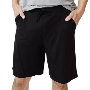 Short de jogging en bambou pour hommes en coton biologique Short de sweat pour hommes en jersey personnalisé Pantalon court avec cordon de serrage pour hommes - Product Image 3