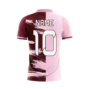 เสื้อฟุตบอลโพลีเอสเตอร์ระบายอากาศดี ออกแบบเองได้ โรงงานผลิตโดยตรง - Product Image 1