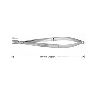 Portaagujas Castroviejo sin Bloqueo, Acero Inoxidable de Alta Calidad, el Mejor Instrumento para Cirugía Cardiológica - Product Image 2