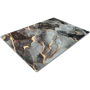 Planche à découper en marbre artisanale, fabriquée en pierre naturelle, pour la cuisine à domicile et accessoires de cuisine élégants - Product Image 6