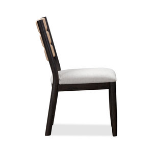 Lot de 2 chaises de salle à manger tissées artisanalement Série de chaises d'appoint au design naturel - Product Image 4