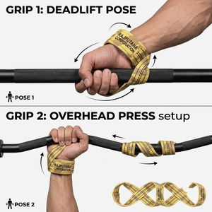 Sangles de musculation réglables en forme de 8 avec boucle de fermeture, unisexe, antidérapantes pour entraînement de force - Product Image 6