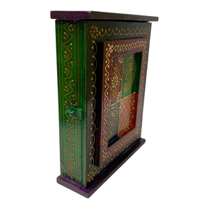 Hand Painted Wooden <b>Key</b> <b>Holder</b> Cabinet Wall Mounted <b>Key</b> Hanger Box Ambabari Painted <b>Key</b> Hanger Box Wall Hanging <b>Key</b> Hanger - Product Image 5
