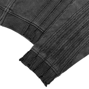 Y2k Patchwork Street Fashion ZIpper Hoodies Hip Hop <b>Gothic</b> Loose Acid Wash Outdoor Hoodies Custom Made Men Vintage <b>Hoodie</b> - Product Image 4