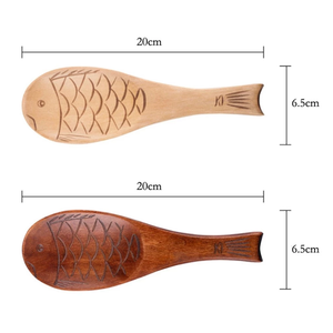 Petite cuillère en bois, cuillère miniature en bois, fabrication artisanale, vente en gros directe d'usine du Vietnam, étiquette personnalisée, cuillère cadeau - Product Image 3