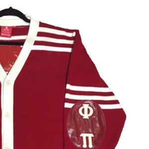 Femmes décontracté hiver col en v Patchwork Cardigan imprimé brodé Sororités fraternité Logo avant bouton laine/acrylique rapide - Product Image 3