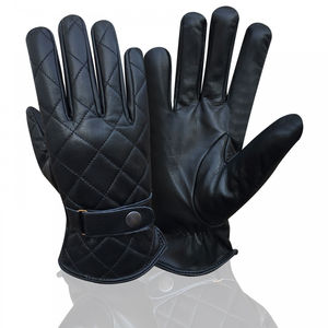Gants d'hiver en cuir de haute qualité OEM, doublés de laine thermique, coupe-vent et chauds, pour le cyclisme et les activités de plein air, pour hommes, Pakistan - Product Image 1