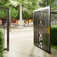 Clôture en fer forgé de luxe, panneaux de clôture en métal pour jardin, allée, sécurité, avec des motifs décoratifs personnalisés et une protection contre la rouille