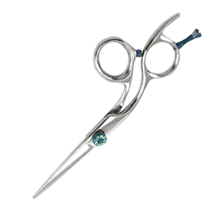 Ciseaux de coiffure professionnels en acier inoxydable, lame tranchante, ciseaux de barbier pour droitiers, manche moyen, fabriqués au Pakistan - Product Image 3