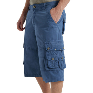 Shorts cargo pour hommes de haute qualité, longueur genou, fabriqués au Pakistan, en denim 100% coton, motif uni, écologiques, 2026 - Product Image 2