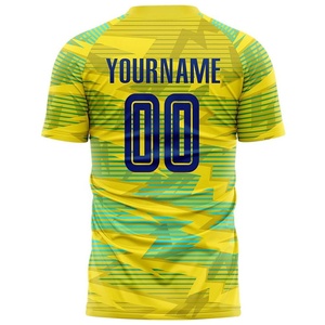 Cheap Price Men Custom Soccer jersey Short Sleeve Quick Dry Sportswear Sublimation Print Football Tee for Clubs or Tournaments - Product Image 6