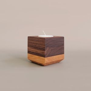 Eco Friendly Wooden Candle <b>Holder</b> Handcrafted Rustic Wood Candle Stand For Festive Decoration Wedding Centerpiece Home Styling - Product Image 5