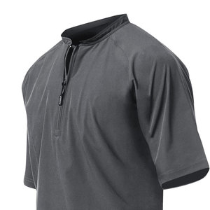 New Arrival Best Quality Custom Short Sleeve Baseball Cage <b>Jacket</b> Quick Dry Sports Training <b>Jacket</b> for Men - Product Image 4