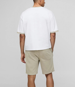 Conjunto de Camiseta para Hombre, Estilo Oversize, Dos Piezas, Ropa Casual, Transpirable, Algodón Suave, Cómodo, Ropa Urbana, Atuendo Diario - Product Image 2